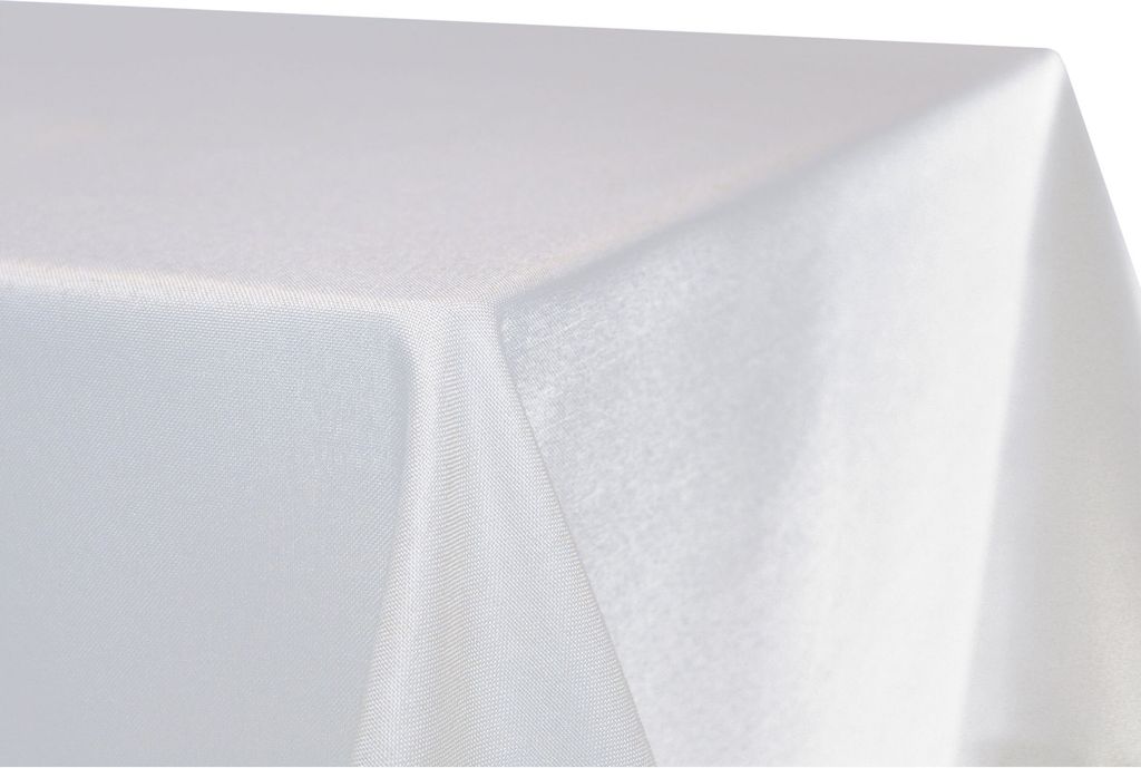 Tischdecke rechteckig 160x220 cm weiss Leinenoptik Lotuseffekt Tischwäsche