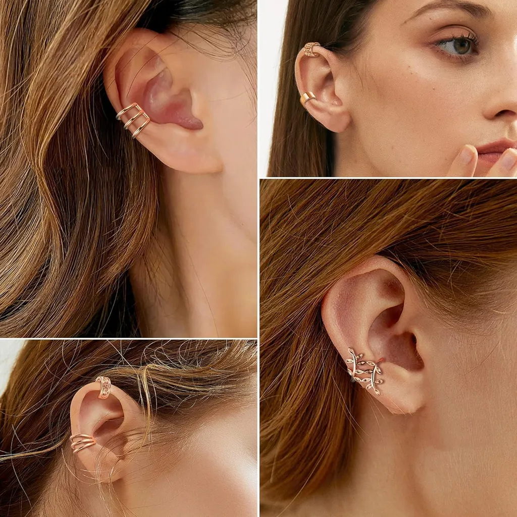 Boucles d'oreilles Clips et Ear Cuffs Lot de 22 Bijoux Fantaisie Femme - 4