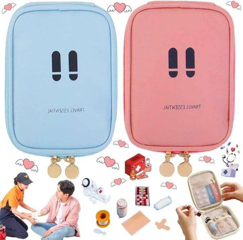 Petite trousse médicale avec feux clignotants pour la voiture