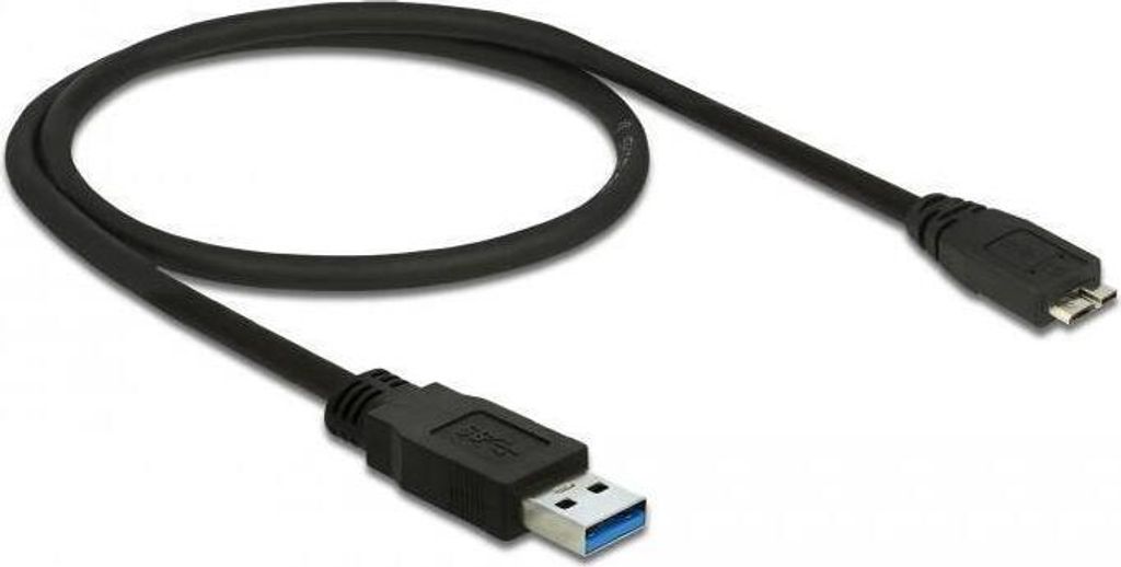 DELOCK USB Kabel USB3.0 A -> Micro-B St/St 0.50m schw