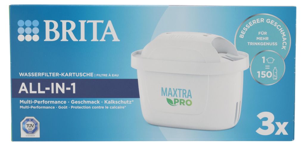 Brita waterfilterpatronen, 3 stuks, Maxtra Pro ALL-IN-1 - Productafbeelding 