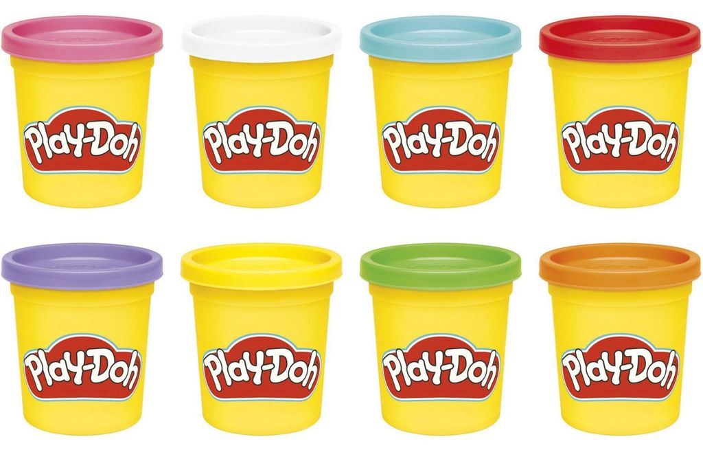 Play-Doh 8 rainbow colors, 85g tubs of modeling clay Immagine del prodotto 