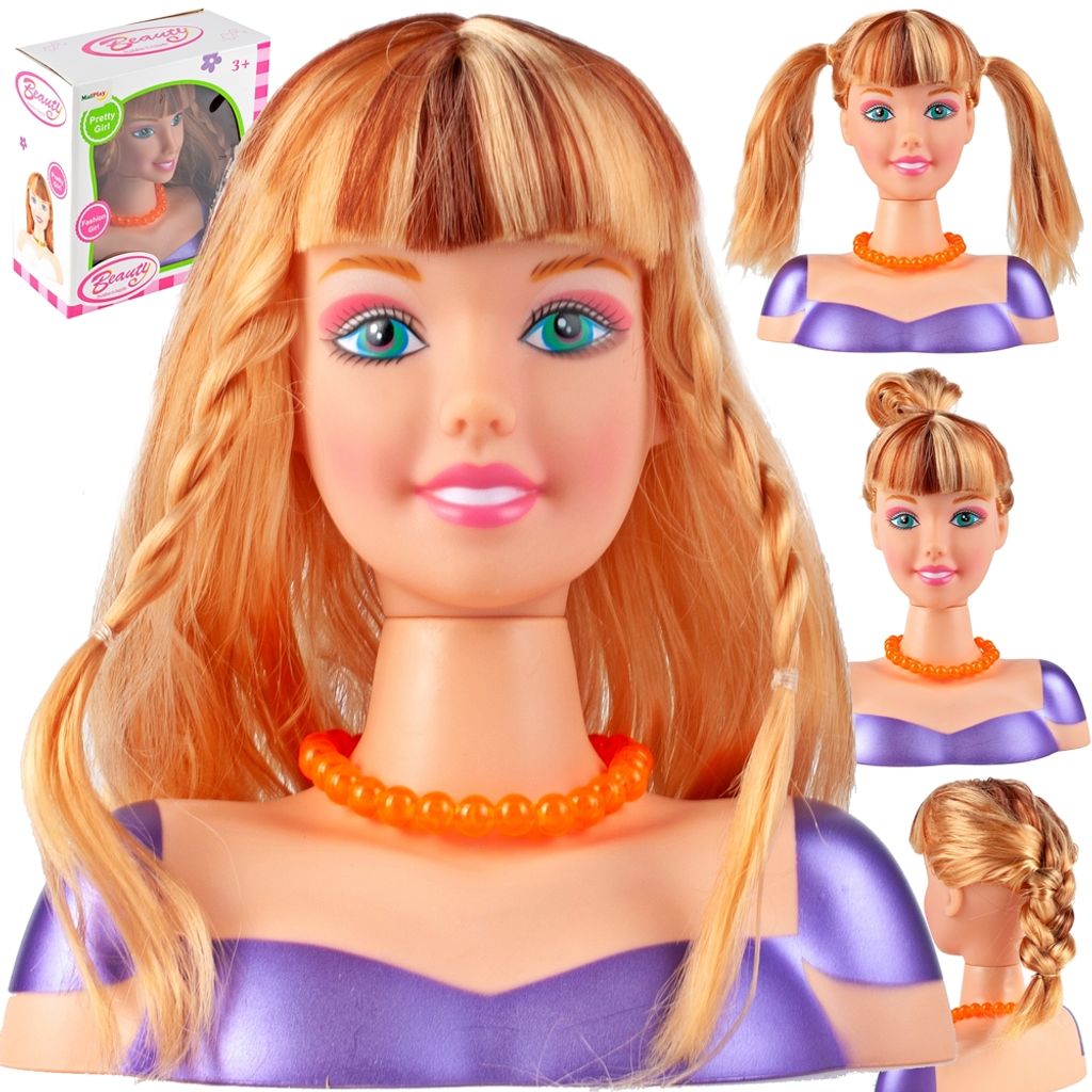 Barbie Frisier Kopf Frisierkopf Stylingkopf Schminkkopft Blond Haare 