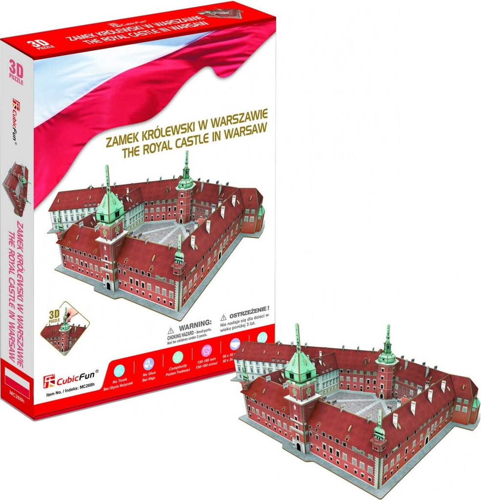 DANTE Cubic Fun 3D puzzel Koningskasteel 20268 02682 Productafbeelding 