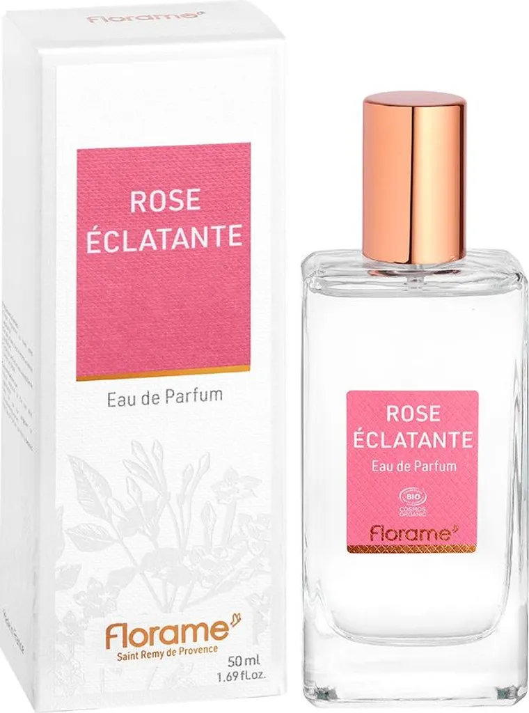 Profumo Rosa Radiosa Florame Rose Eclatante - Eau de Parfum Bio 50ml