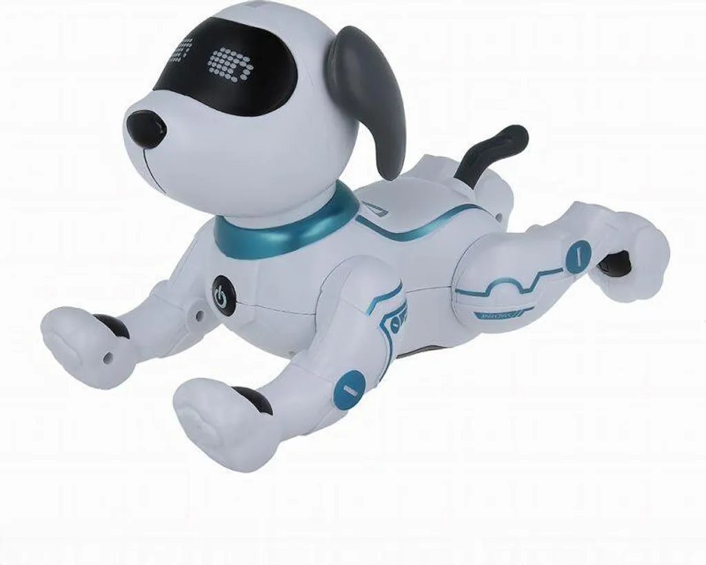 Robot Chien Interactif pour Enfant - Jouet Télécommandé Éducatif Blanc - 8