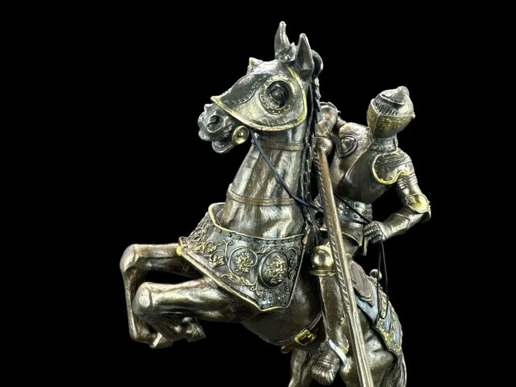 Statue Chevalier à Cheval Veronese WU73736A4 Peinte à la Main 27cm - 4