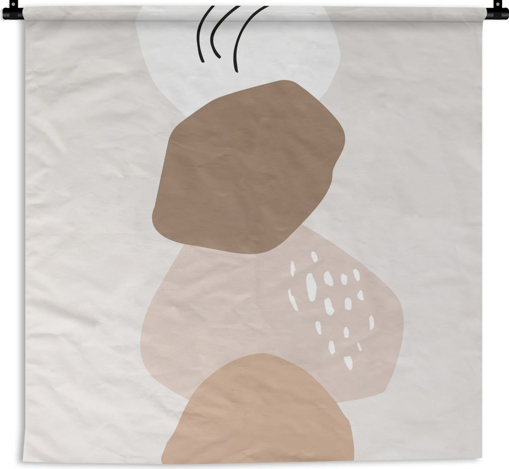 MuchoWow Wandteppich Wandbehang Sommer - Spot - Braun 150x150 cm Tapisserie Dekoration Wandtuch - Wohnaccessoires - Modernes
