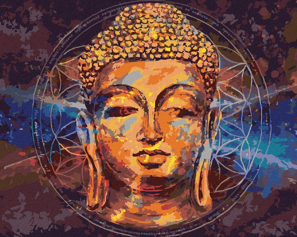 Diamondi - Diamond painting - STERN BUDDHA, 40X50 cm, mit Keilrahmen (bereits gespannt)