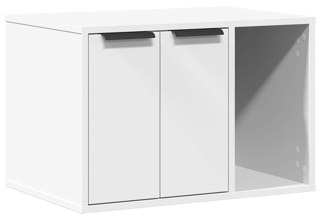 vidaXL Cestino Bianco 60x40x40 cm Materiale a base di legno Immagine del prodotto 