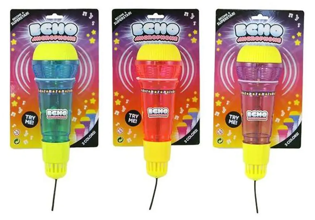 Microphone écho avec batterie rechargeable et réduction de bruit active