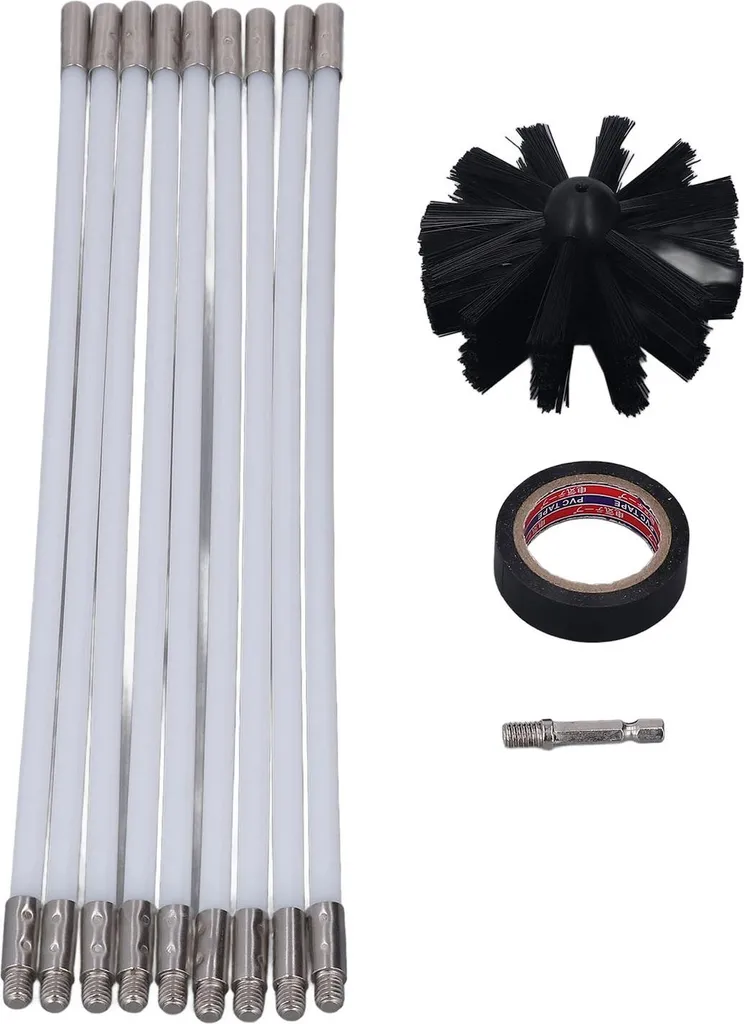 Éliminez les obstructions de cheminée avec ce kit brosse rotative 33pcs