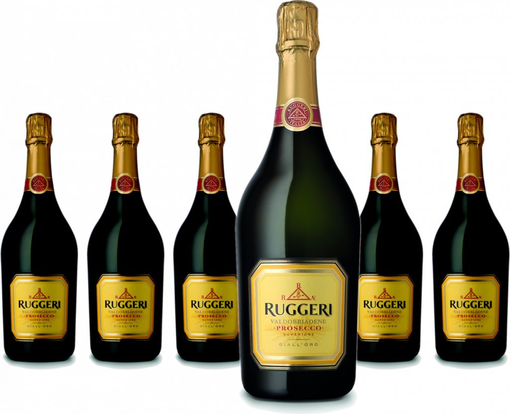 6 x Ruggeri Giall'Oro Valdobbiadene Prosecco Superiore D.O.C.G. Extra Dry