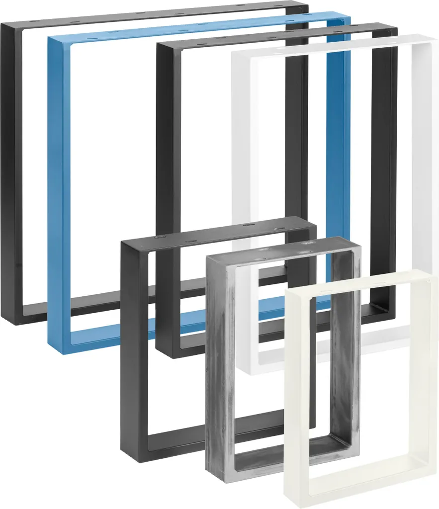 Supporto Tavolo Design Avorio HOLZBRINK | Struttura in Acciaio 70 x 72 cm