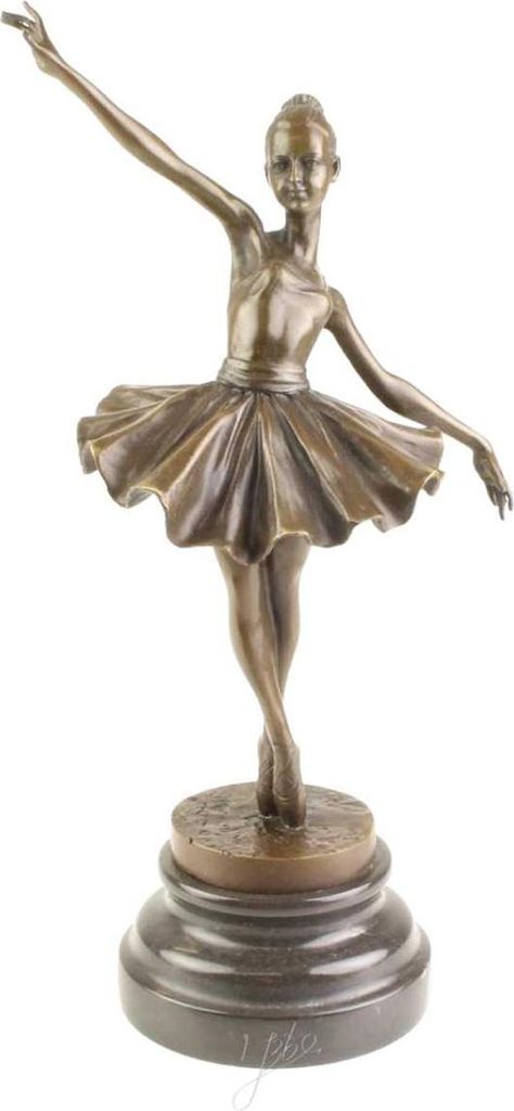 Bronzeskulptur Bronzefigur Frau Tänzerin Ballerina Balletttänzerin