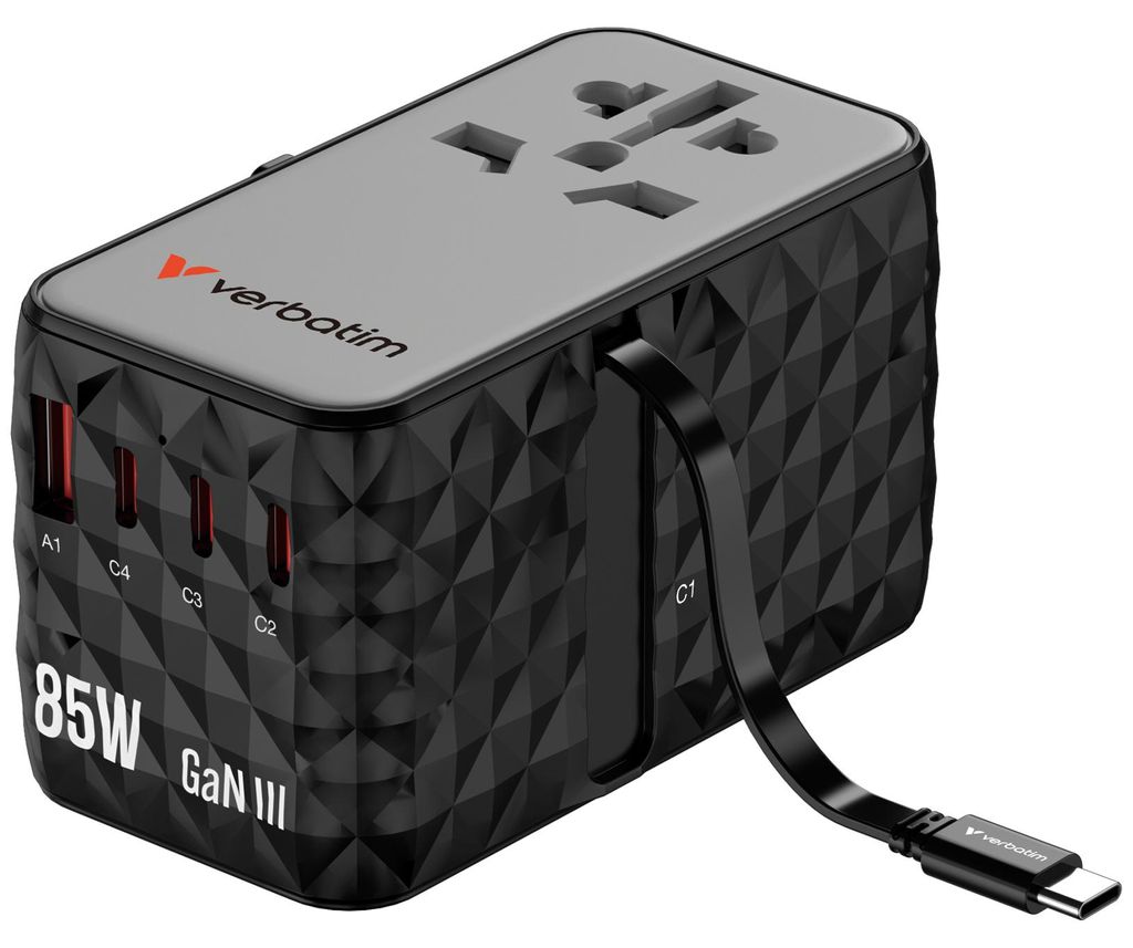 Verbatim Charge ́n ́Travel Diamond 85W Retr. Cable CNT-02 32127