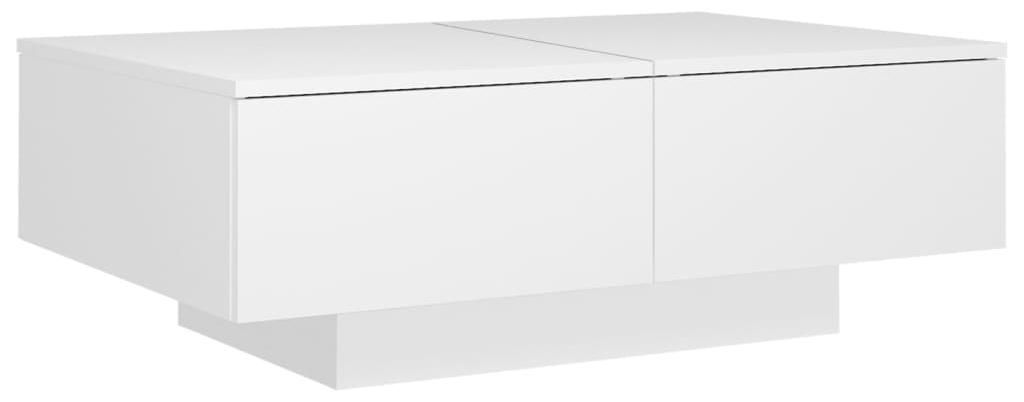 vidaXL Konferenčný stolík biely 90x60x31 cm Drevo Materiál Obrázok produktu 