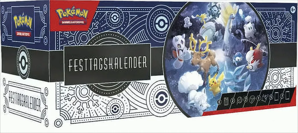 Calendrier de l'Avent Pokémon 2023 avec 24 Surprises et Figurines Brillantes