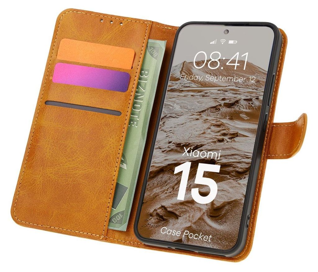 Bizon Case Pocket Xiaomi 15 braun Produktbild 