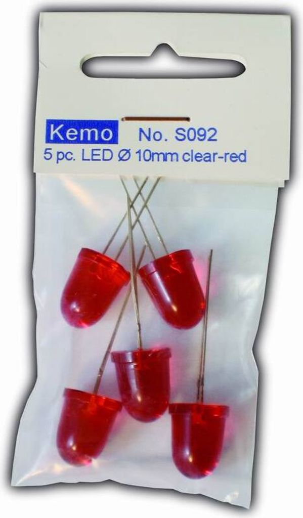 LED Ø 10mm klar-rot ca. 5 Stück