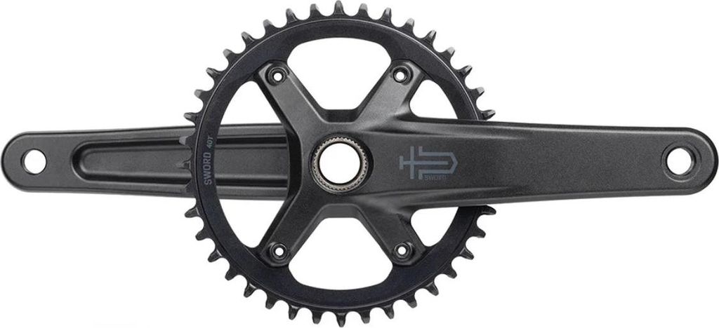 MicroSHIFT Sword Crankset 1x, 40T, 172.5 Crankarm black 172