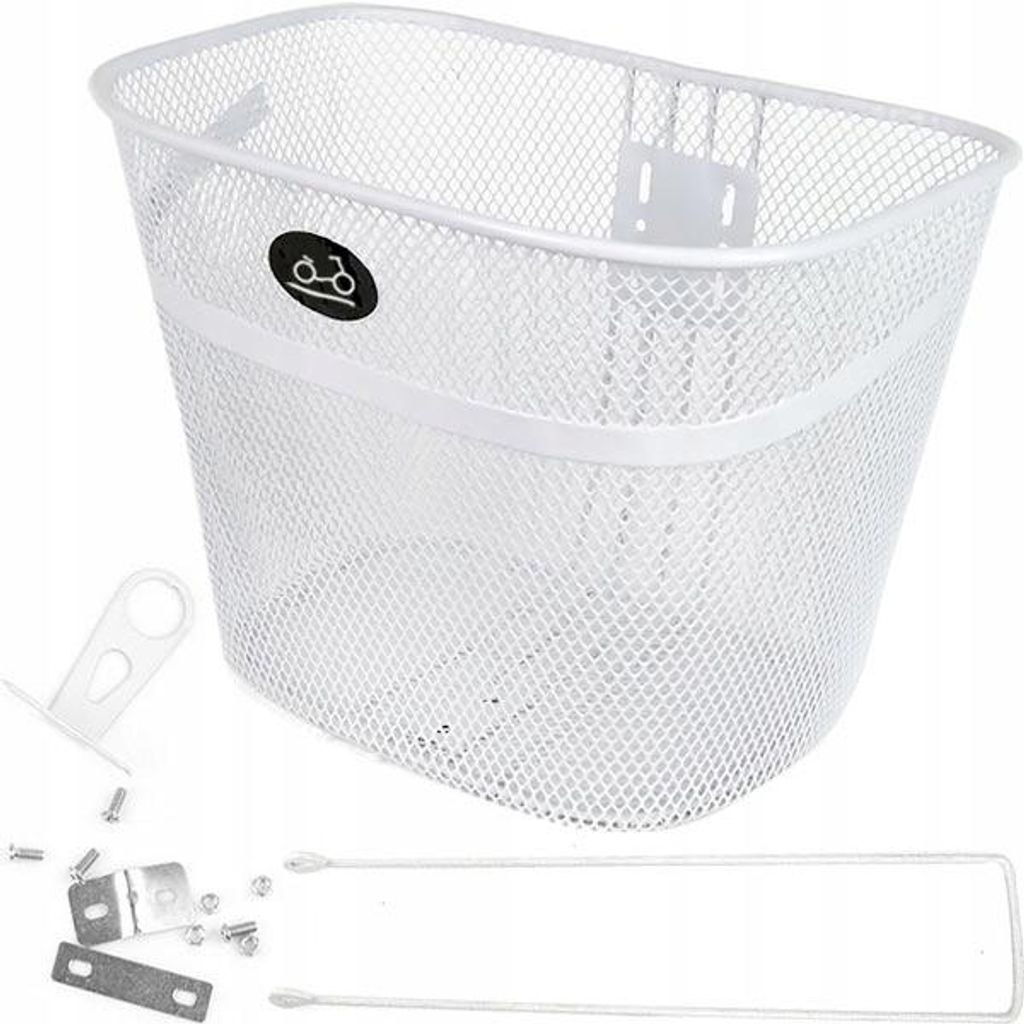 JET Fahrradkorb 26/28 Zoll Vorderradmontage Weiß XL Produktbild 
