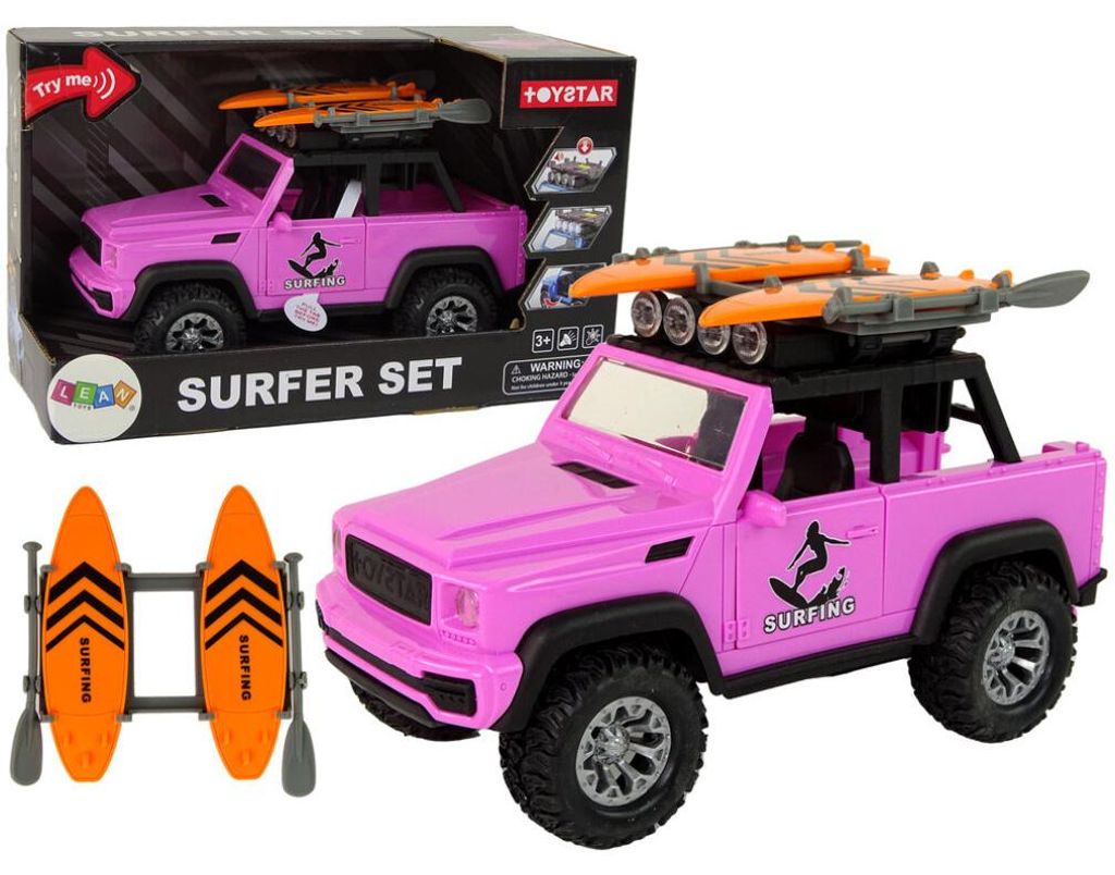 Geländewagen 1:14 Friktion Drive Pink Surfing