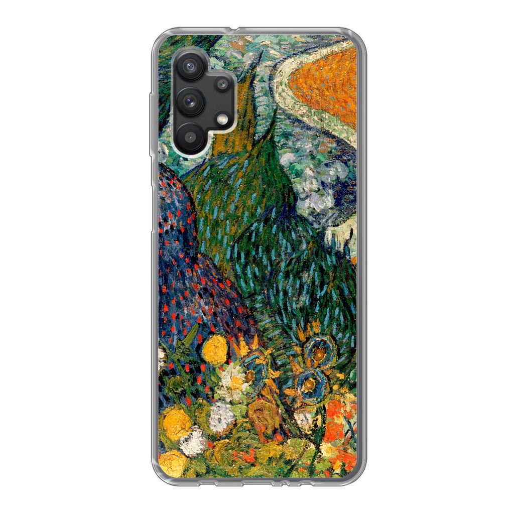 MuchoWow Handyhülle Schutzhülle Hülle für Samsung Galaxy A32 5G Erinnerungen an den Garten von Etten - Vincent van Gogh Silikon Softcase Hand...