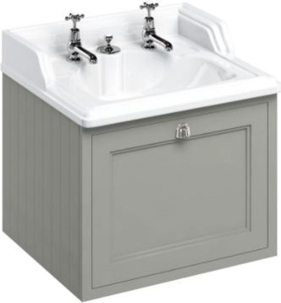 Casa Padrino Luxus Hänge-Waschschrank / Waschtisch mit Schublade 65 x 58 x H. 59 cm