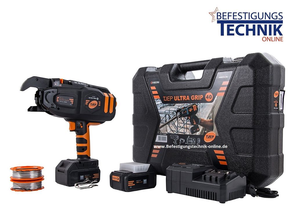 TJEP ULTRA GRIP 40 12-40mm Akku Drahtbindemaschine Produktbild 