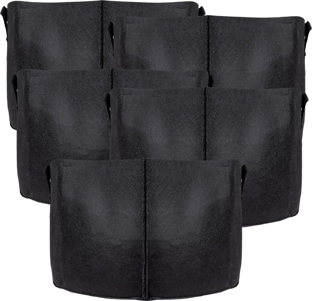 Intirilife 5x Vlies Pflanzsack in 38 Liter - 10 Gallon - 40 Produktbild 