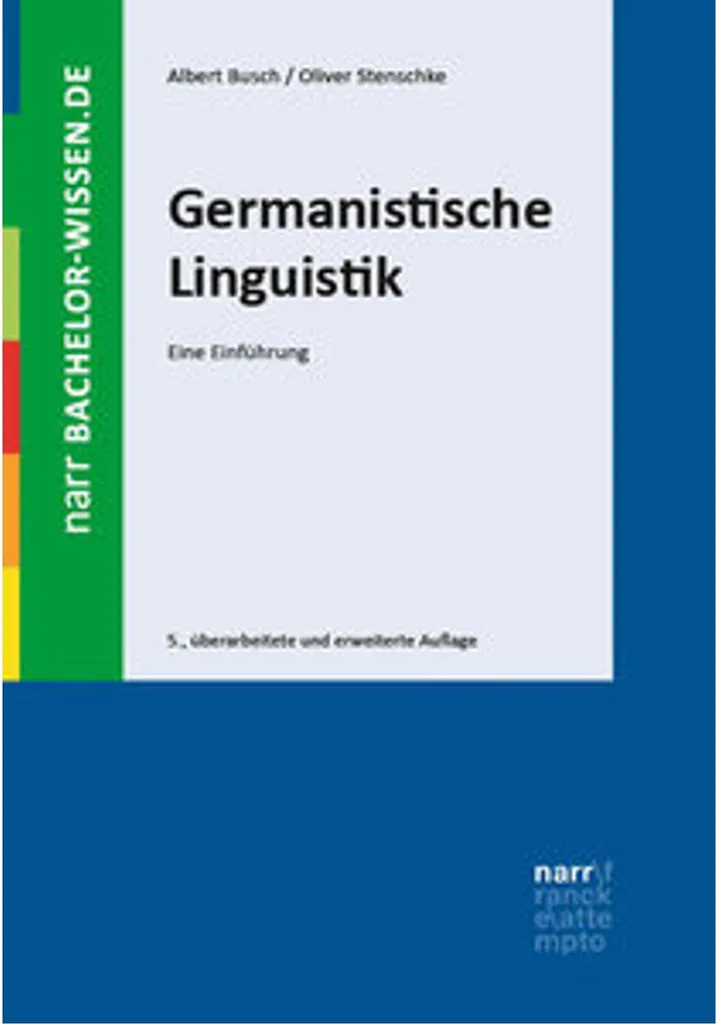 Linguistique allemande Germanistische Linguistik guide complet de 340p