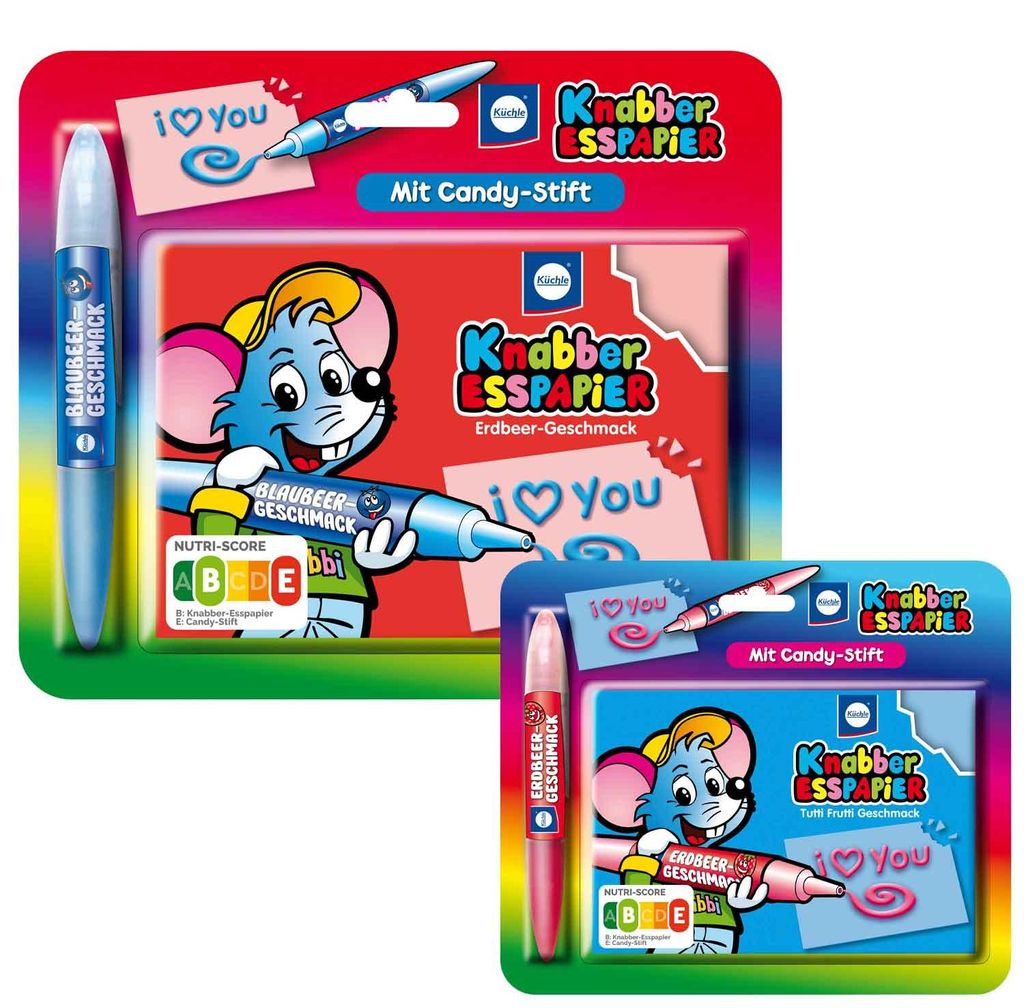 Küchle knabbelpapier met suikerstift, 40 gram Productafbeelding 