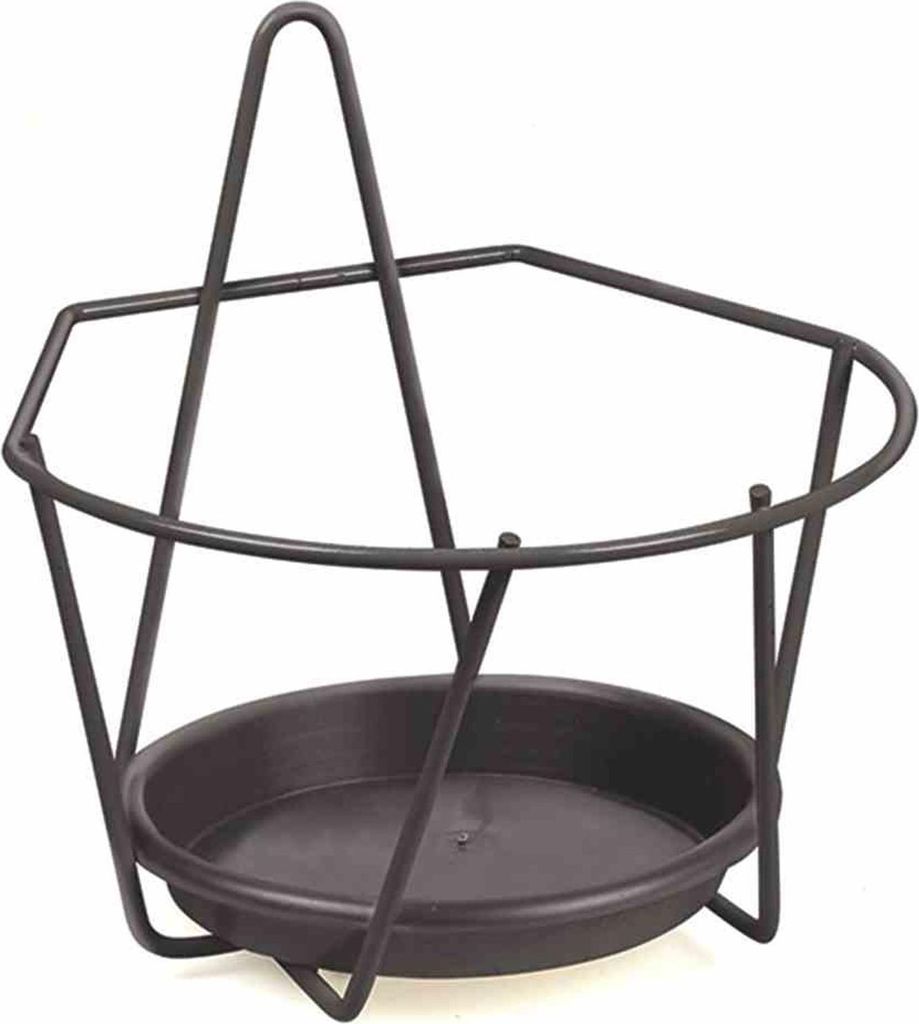 Support mural pour pots de fleur. Ø16cm gris, 357257 Image du produit 