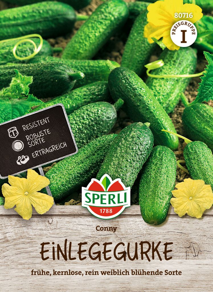 SPERLI Einlegegurkensamen Conny F1 Cucumis sativus 20 Produktbild 