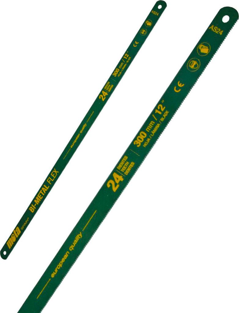 5 Doppelt gehärtete Sägeblätter 300mm 12" 24 Zähne AS24 Mota