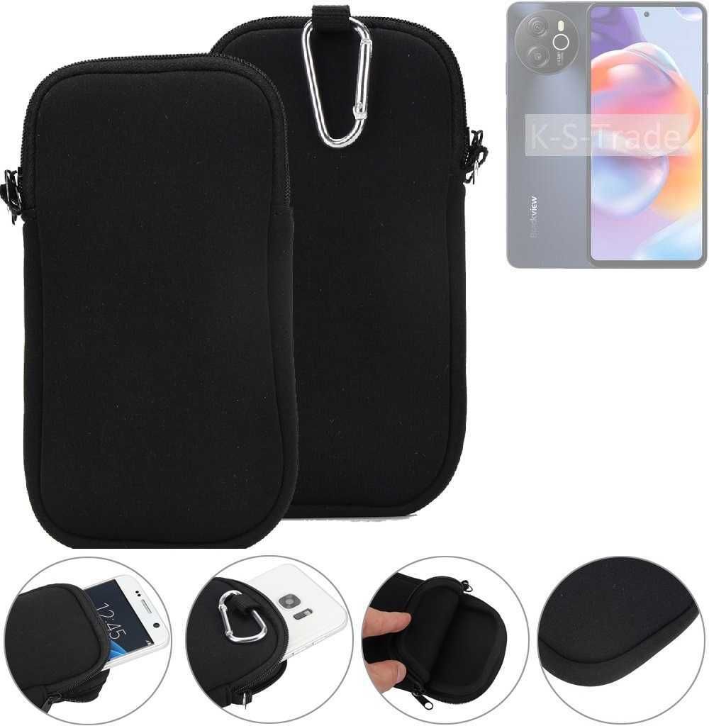 K-S-Trade Neopren-Hülle Handyhülle kompatibel mit Blackview Shark 8 Schutzhülle Neoprenhülle Sleeve Schutz-Hülle Gürtel Tasche Case Holster