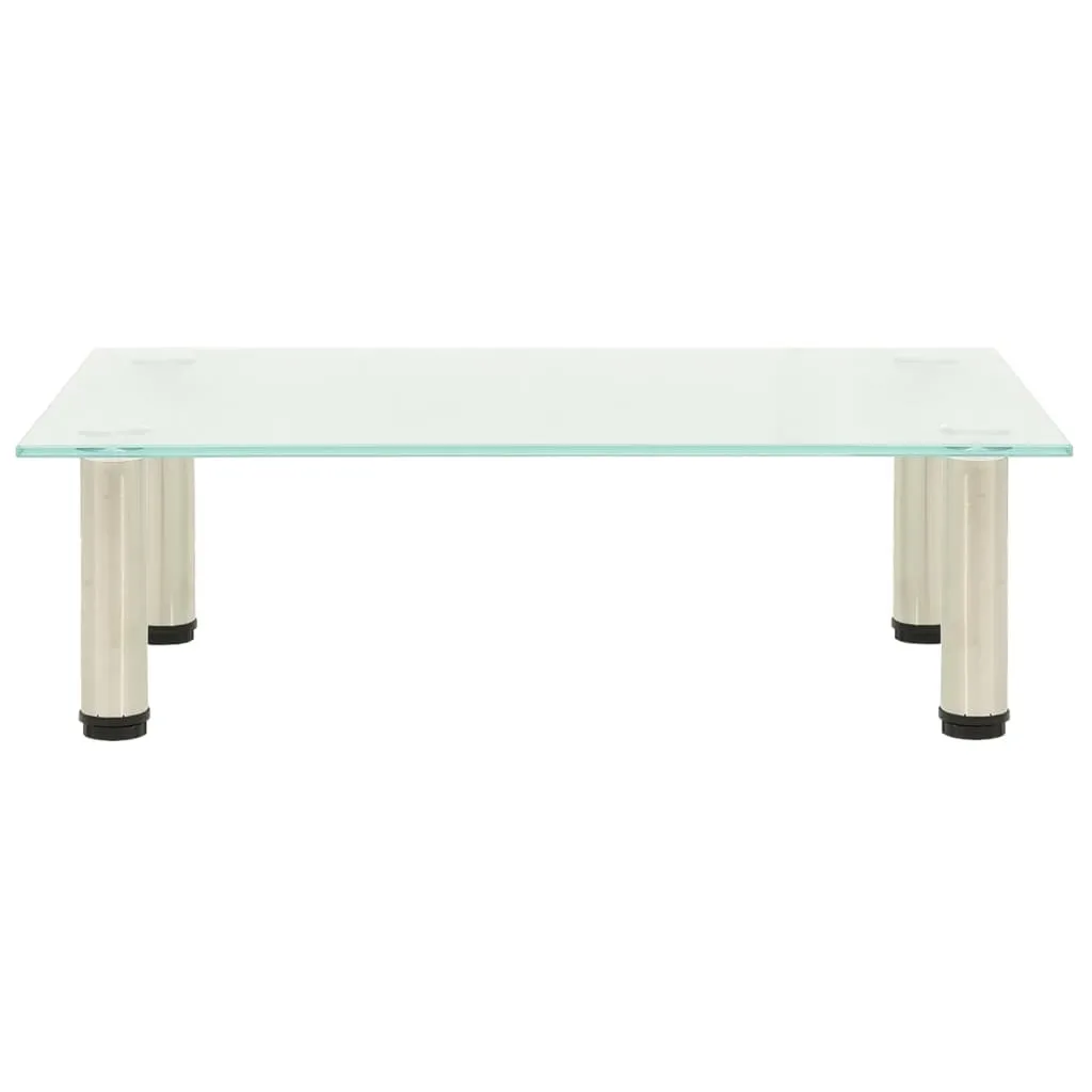 Miglior Rialzo TV Vetro Satinato 60x35x17 cm - Salvaspazio e Robusto