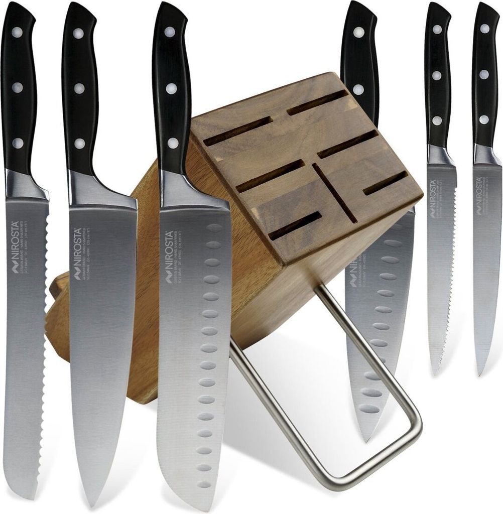 Nirosta Messerblock-Set "Trinity", 7-teilig