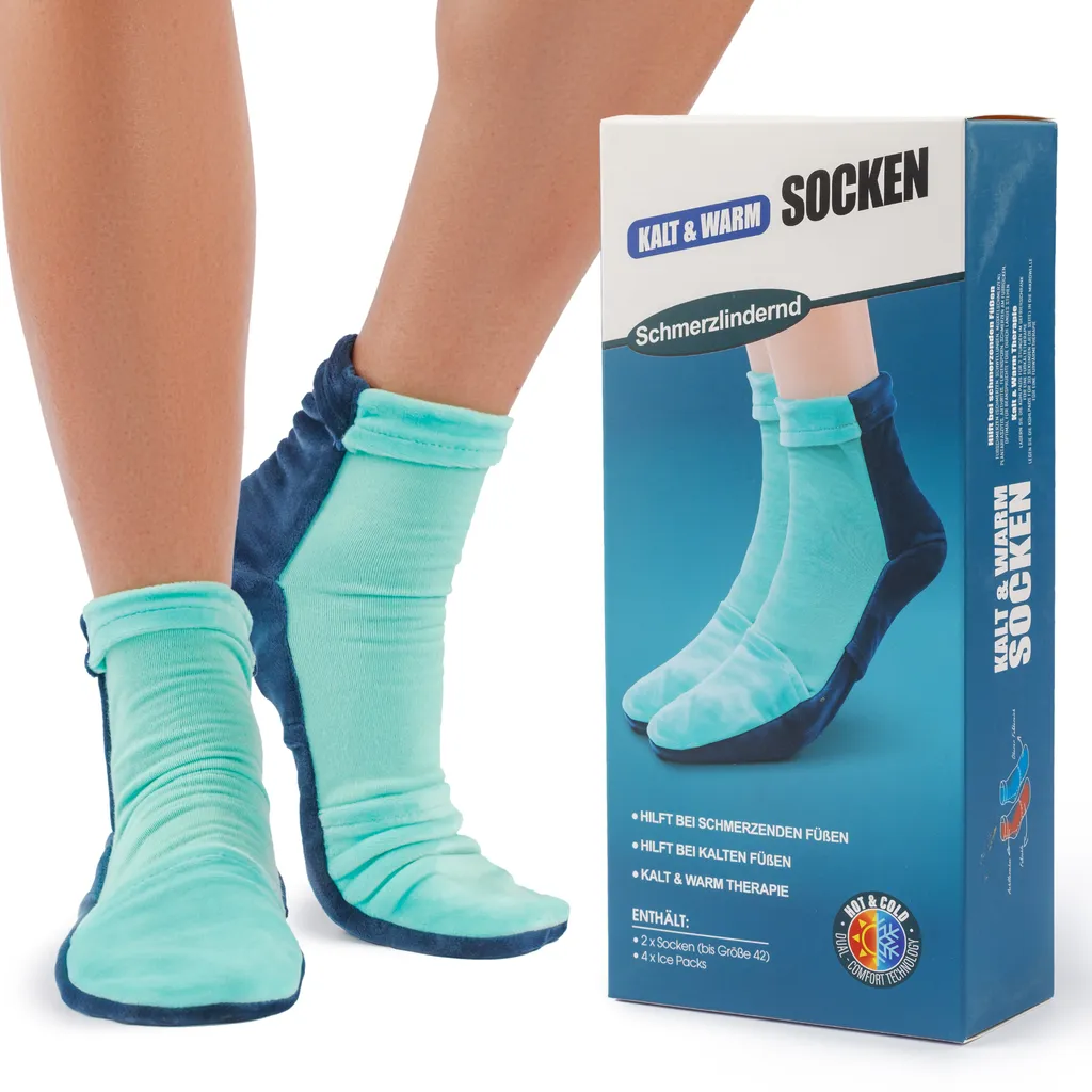 Chaussettes de thermothérapie gel chaud froid pour soulager les pieds
