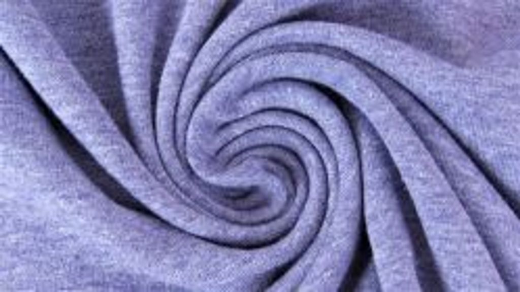 Jersey Yara Lila Melange 220 g/m², ca. 0,5 m lang, ca. 1,5 m breit, Stoffe Meterware, Baumwolljersey