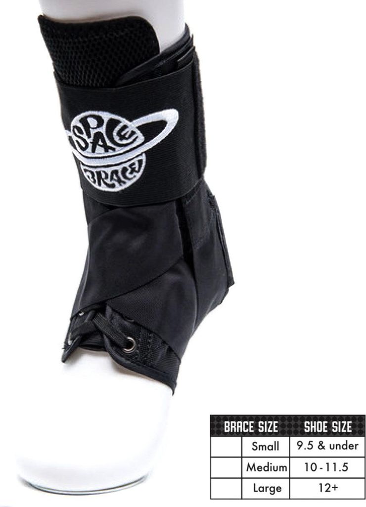 Space Brace Knöchelbandagen Schwarz – L