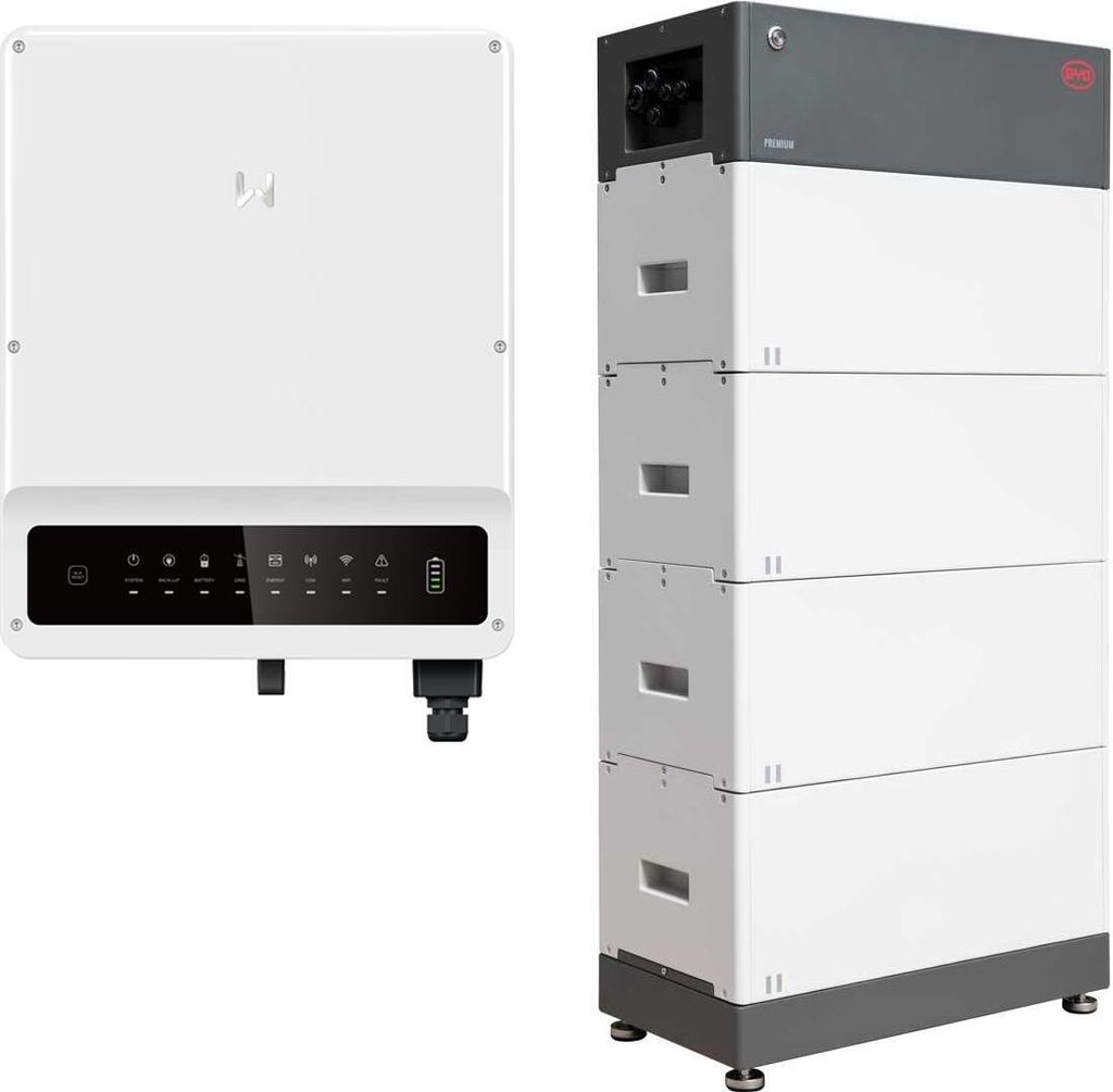 GoodWe ET Plus HV 0% MwSt §12 III UstG GW8K-ET 8kW Hybrid Wechselrichter mit 10,24kWh Solarspeicher-