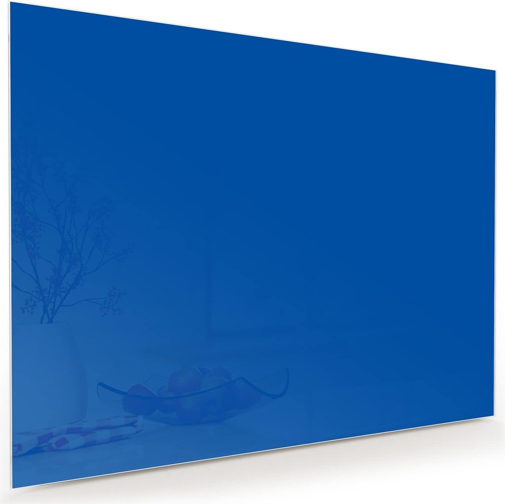 Glasbild 120x90cm in XXL für Wohnzimmer, Schlafzimmer Motiv Dunkelblauer Hintergrund III