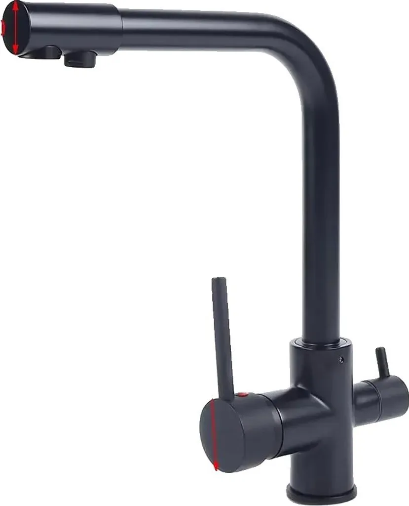 Finissez-en avec le Double Robinet : Mitigeur Cuisine 3 Voies Noir 360°