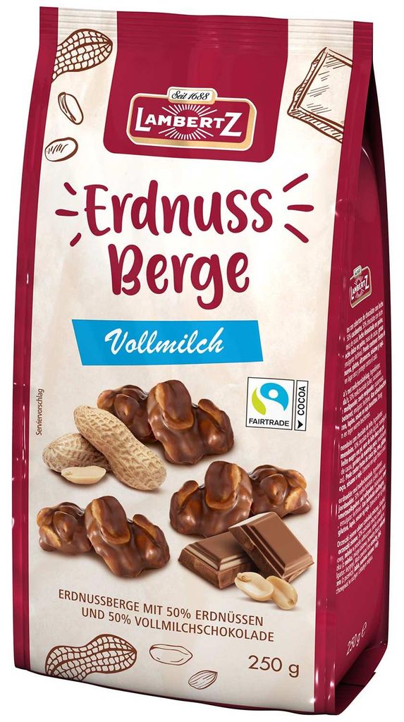 Lambertz Erdnussberge Vollmilch 250g Produktbild 