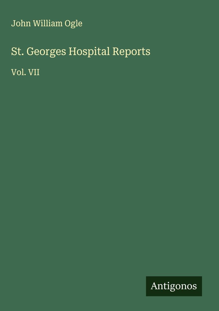St. Georges Hospital Berichte