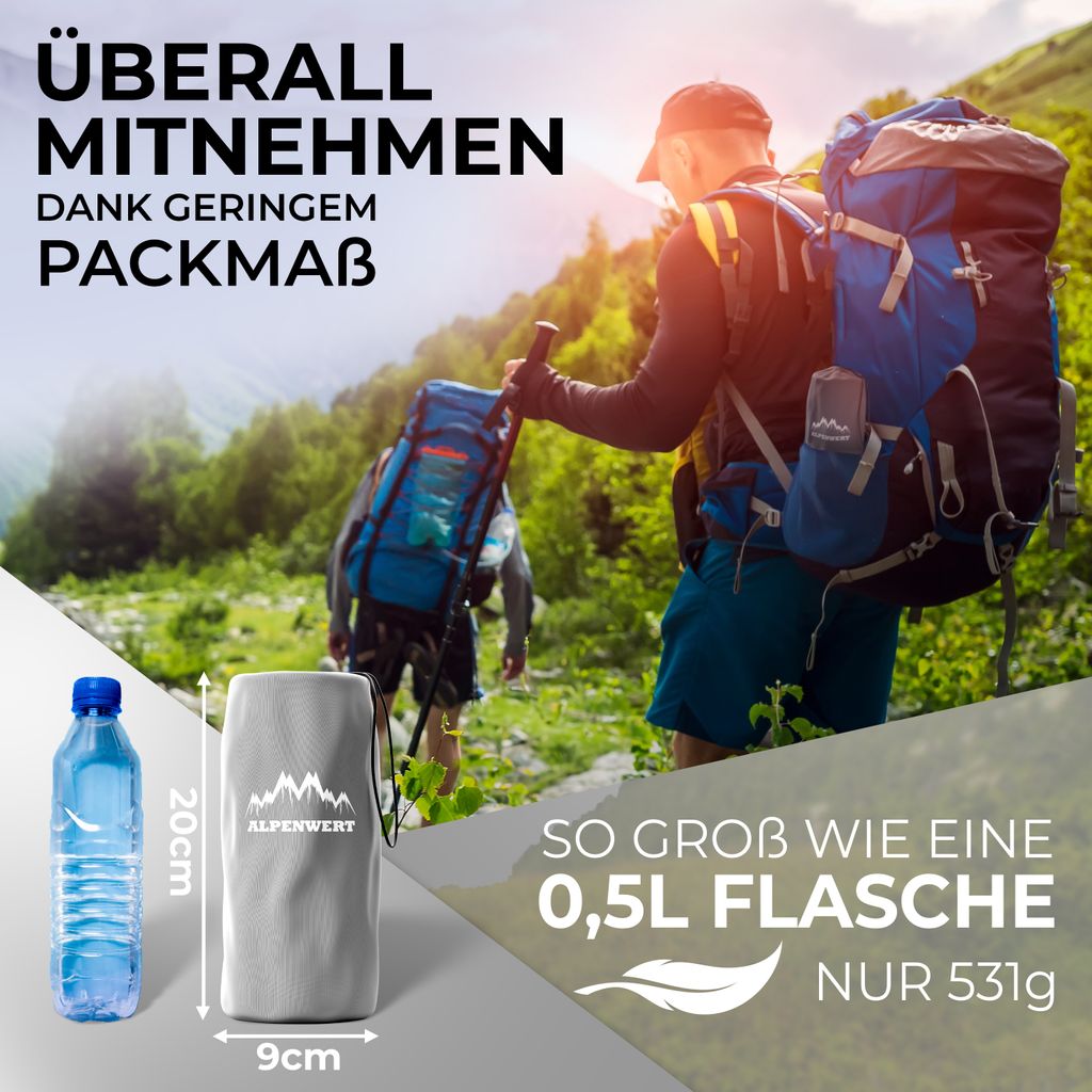 Isomatte Camping Aufblasbar Alpenwert Ultraleicht Produktbild 4