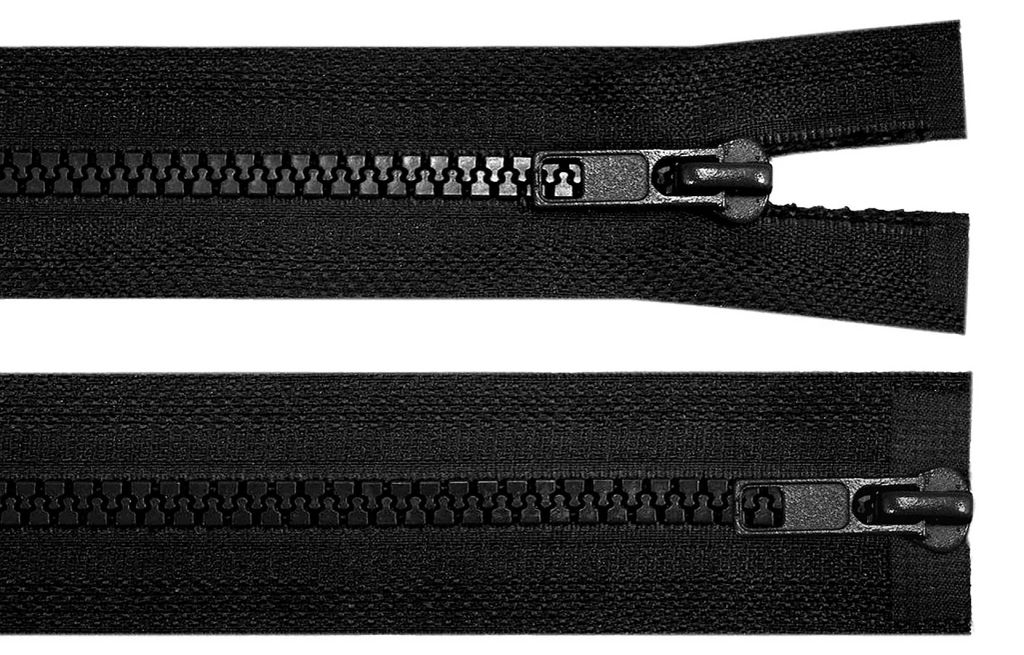 1 Reißverschluss 2-Wege 5mm 100 cm teilbar Autolock Doppelzipper schwarz
