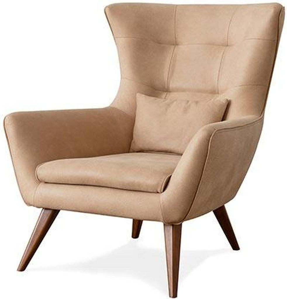 Wohnzimmer Sessel beige Design Couch Luxus Neu Relax Lounge Polster